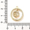 Brass Micro Pave Cubic Zirconia Pendants KK-G519-07G-05-3