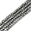 Electroplate Non-magnetic Synthetic Hematite Beads Strands G-Q486-63H-1