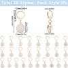 Letter A~Z Alloy Enamel Charms Pendant Locking Stitch Markers HJEW-SC00080-2