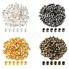 600Pcs 4 Colors Brass Crimp Beads KK-YW0001-52-1
