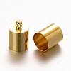 Brass Column Cord Ends KK-F0320-D-07G-1