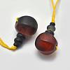 Natural Agate 3 Hole Guru Beads G-K208-19-2