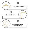 48Pcs 6 Styles Alloy Open Back Bezel Pendants FIND-DC0002-07-4