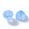 Transparent Baking Paint Glass Beads DGLA-T002-08E-2