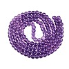 Baking Paint Glass Beads Strands DGLA-Q023-6mm-DB44-2