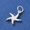925 Sterling Silver Sea Animal Starfish Charms STER-E071-02S-06-2