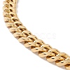 Ion Plating(IP) 304 Stainless Steel Curb Chains Necklace for Women NJEW-E155-02G-01-2