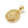 Religion Themed Rack Plating Brass Micro Pave Cubic Zirconia Pendants KK-L226-007G-08-2