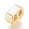 Brass Micro Pave Cubic Zirconia Slide Charms ZIRC-G166-33-3