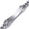 Tarnish Resistant Religion 304 Stainless Steel Cuban Link Chain Bracelets LS-BJEW-P263-H01-P-3