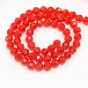 Glass Beads Strands EGLA-J042-8mm-16-2