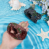 2Pcs 2 Colors Resin Stump Display Decorations DJEW-GF0001-87-3
