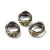Tibetan Style Rack Plating Brass Large Hole Bead KK-Q805-05AB-1
