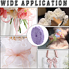 20 Yards Ruffled Polyester Elastic Lace Trim EW-WH0018-01B-5