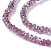 Electroplate Glass Beads Strands EGLA-R048-2mm-11-4