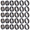 30Pcs 6 Styles 201 Stainless Steel Grooved Finger Ring Settings STAS-ME0003-12EB-1