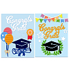 Graduation Theme Carbon Steel Cutting Dies Stencils DIY-WH0263-0252-6