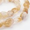 Natural Citrine Bead Strands G-G950-S-07-3