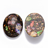 Assembled Synthetic Imperial Jasper and Bronzite  Cabochons G-R457-01A-2
