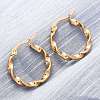 201 Stainless Steel Hoop Earrings EJEW-A054-05C-G-3