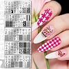 Stainless Steel DIY Nail Art Templates MRMJ-WH0098-055-3