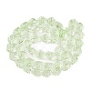 Electroplate Glass Beads Strands EGLA-N012-08G-2