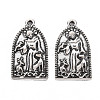 Tibetan Style Alloy Pendants PALLOY-T075-151AS-RS-2