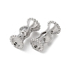 Brass Micro Pave Cubic Zirconia Beads KK-U052-19P-2