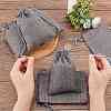 Burlap Packing Pouches Drawstring Bags ABAG-Q050-10x14-04-4