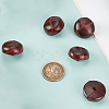 12Pcs 1-Hole Cowhide Shank Buttons BUTT-CL0001-06A-7