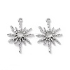 Rack Plating Alloy Cat Eye Pendants PALLOY-D007-08P-C-1