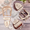 WADORN 6 Sets 3 Colors Belt Alloy Buckle Sets FIND-WR0011-10-3