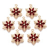 Christmas Brass Glass Pendants KK-R111-009-A02-1
