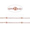 Brass Flat Oval Cable Chains X-CHC018Y-R-1