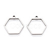 201 Stainless Steel Pendants STAS-T064-84P-03-1
