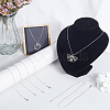 12Pcs 304 Stainless Steel Round Snake Chain Necklaces Set NJEW-SC0001-11-4