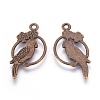 Alloy Tropical Parrot Pendants X-EA10187Y-AB-1