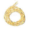 Transparent Electroplate Glass Beads Strands GLAA-K064-05A-HP01-2