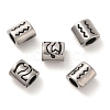 Oval with Constellation 304 Stainless Steel Beads STAS-E215-05AS-12-1