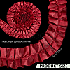 5 Yards Polyester Ruffled Trimming Lace Ribbon OCOR-WH0091-76A-2