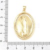 Religion Brass Micro Pave Clear Cubic Zirconia Pendants KK-H268-04A-G-3