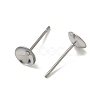 Non-Tarnish 304 Stainless Steel Post Stud Earring Findings LS-X-STAS-R063-50-2