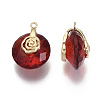 Valentine's Day Glass Pendants X-GLAA-N038-003G-4