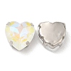 Mocha Fluorescent(MI) Heart Sew on Rhinestone GGLA-C001-01A-P05-2