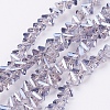 Electroplate Glass Beads Strands EGLA-J145-6mm-PL03-1