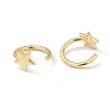 Brass Cuff Earrings EJEW-L234-032G-2