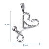 Tarnish Resistant 304 Stainless Steel Pendants STAS-I127-091P-2