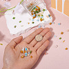 5Bags 5 Colors Glass Chip Beads GLAA-TA0002-40-5