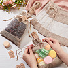 CRASPIRE 25Pcs Burlap Packing Pouches Drawstring Bag DIY-CP0007-77-3