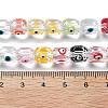Handmade Evil Eye Lampwork Beads Strands LAMP-F035-15B-4